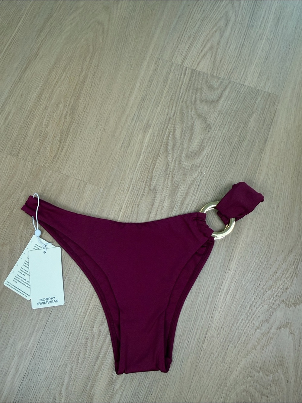NWT Monday Swimwear Bronte Bikini Bottom in Fig L